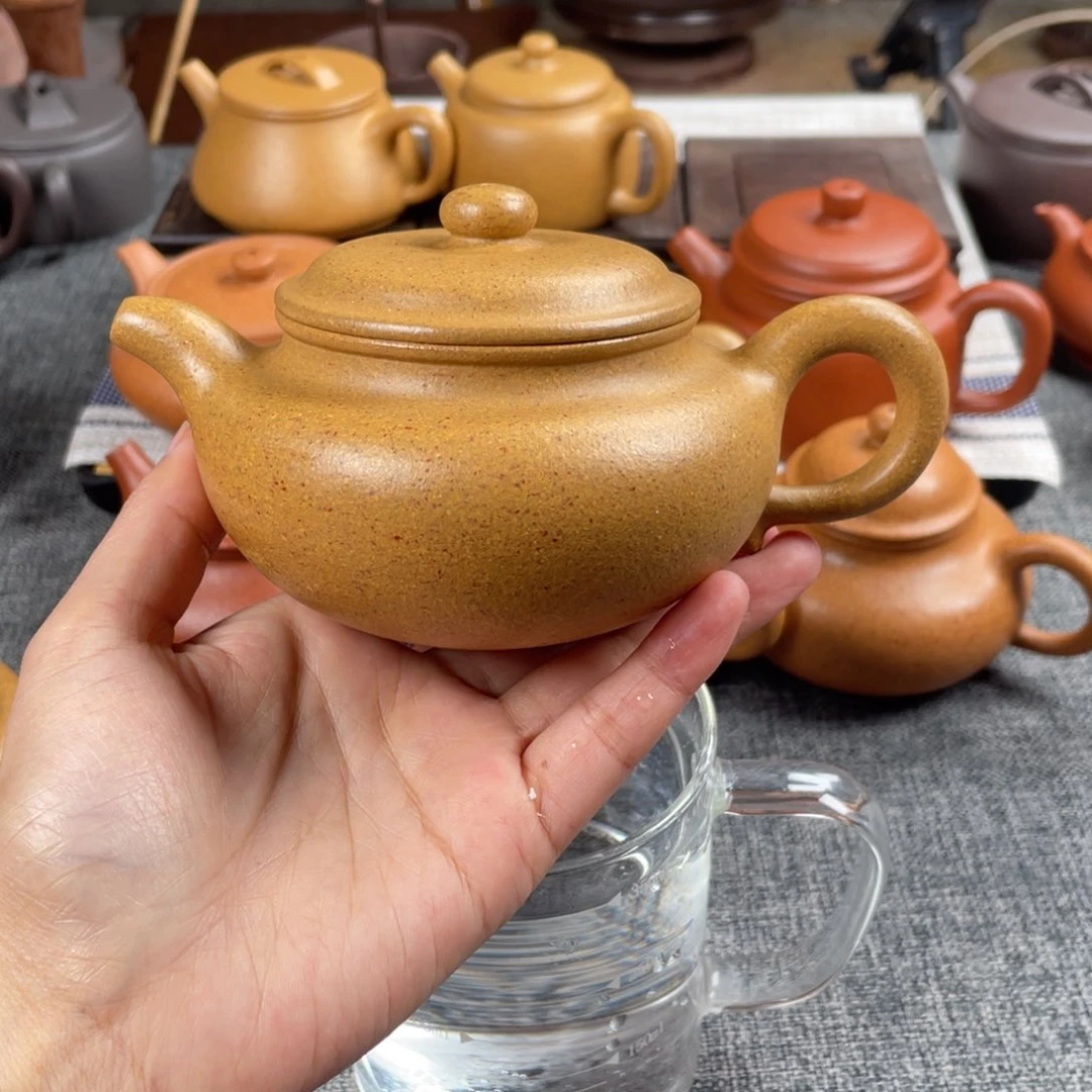 紫砂茶壶30目黄金段249仿古全手