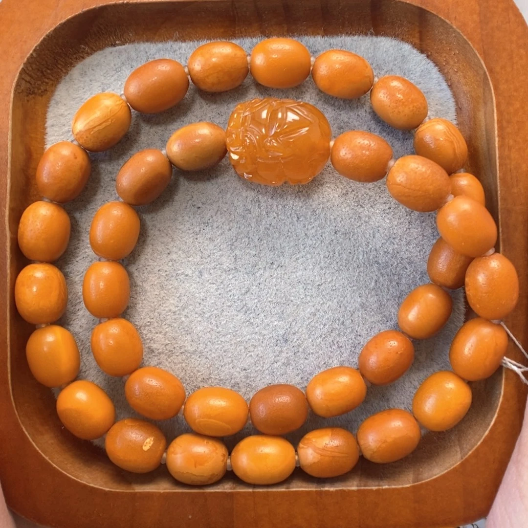 蜜蜡未镶嵌手串蜜蜡