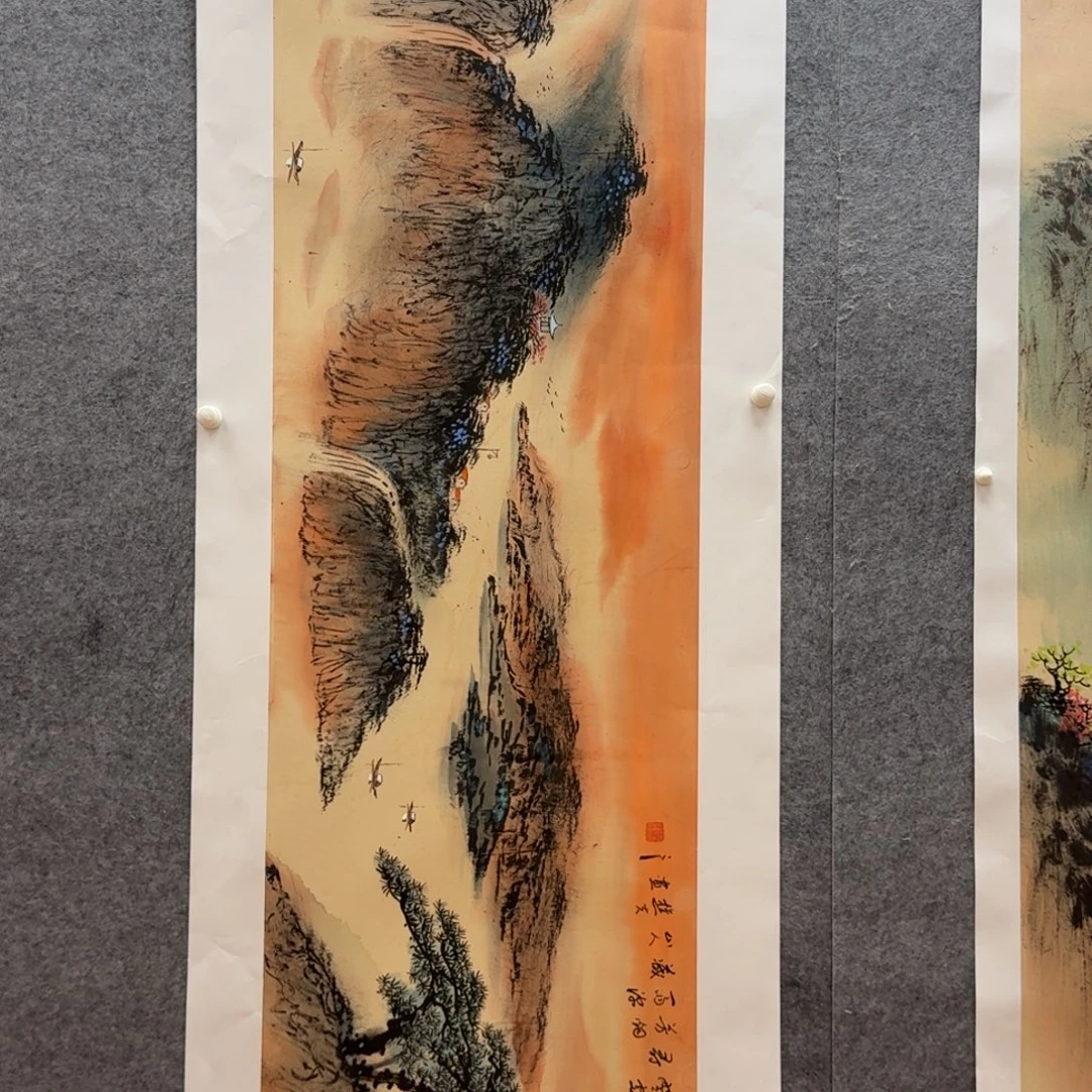 国画刘儒樵165x50作品