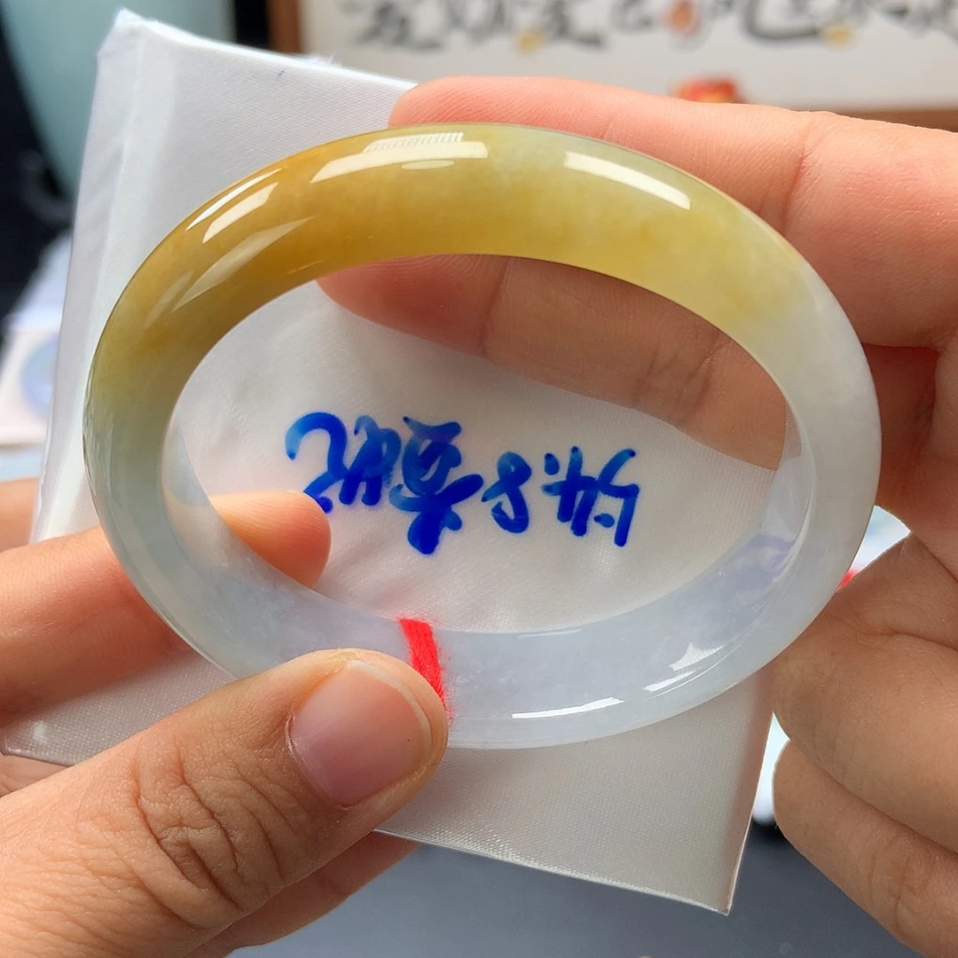 翡翠未镶嵌手镯34号