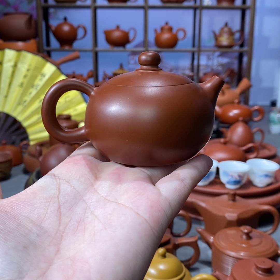 紫砂茶壶章淑煌朱泥西施110cc