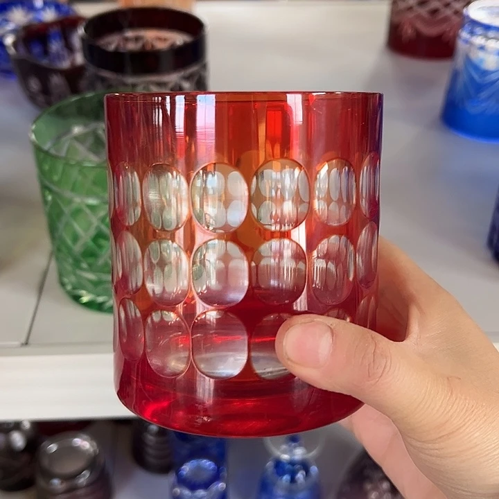 手柄款水晶玻璃微瑕一个