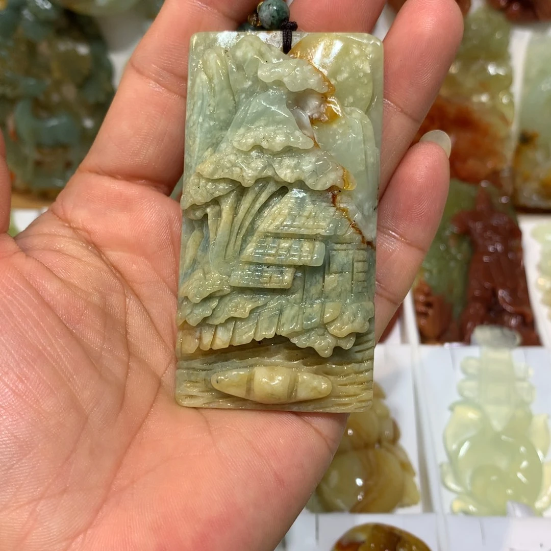 蛇纹石玉颈饰未镶嵌@*哥