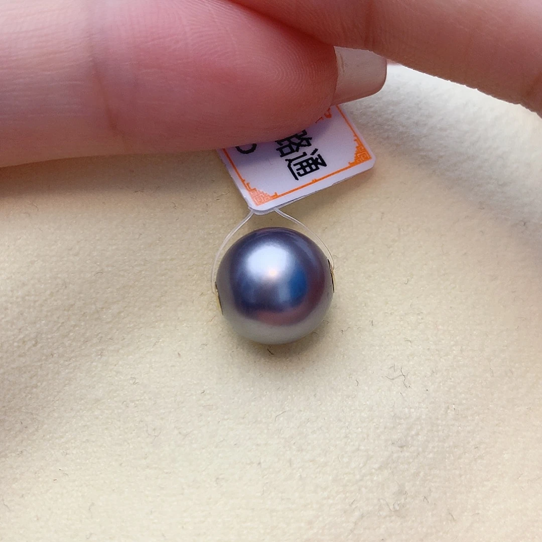 双***子颈饰18K金镶嵌海水珍珠W7