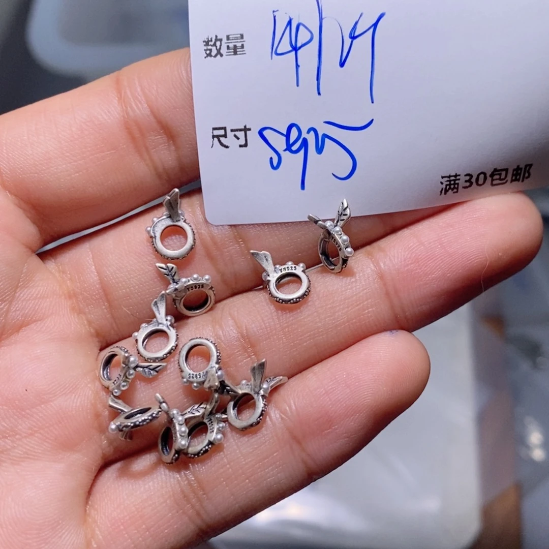 水晶珠宝半成品银S925镶嵌SS370