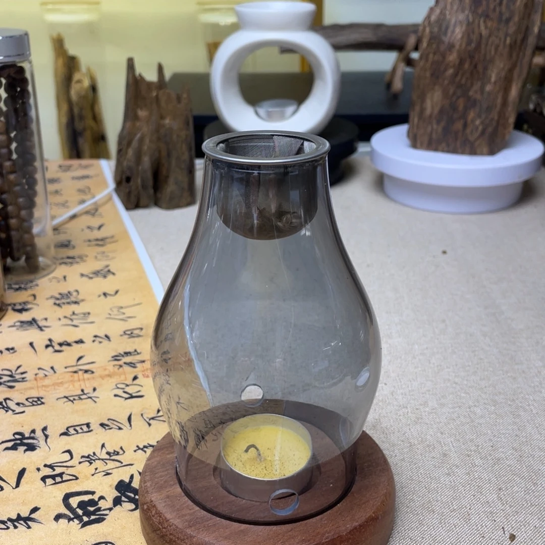 ABS沉香香薰蜡烛炉子一套配蜡烛