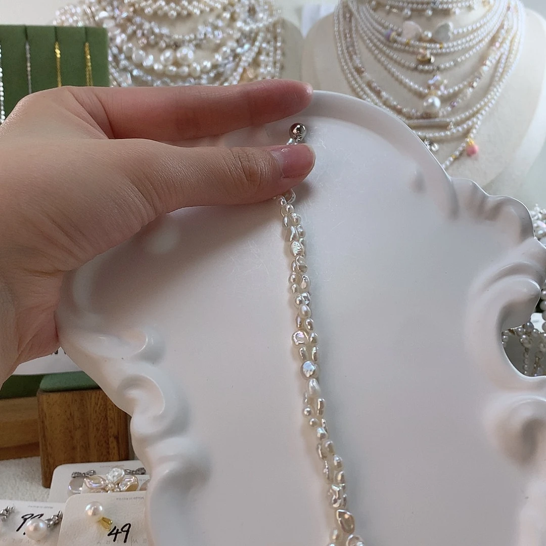 淡水珍珠手绳合金