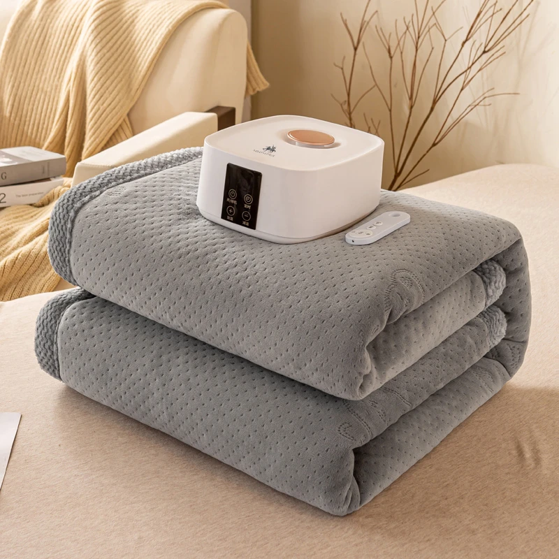【超级红】智能水暖毯-小熊灰