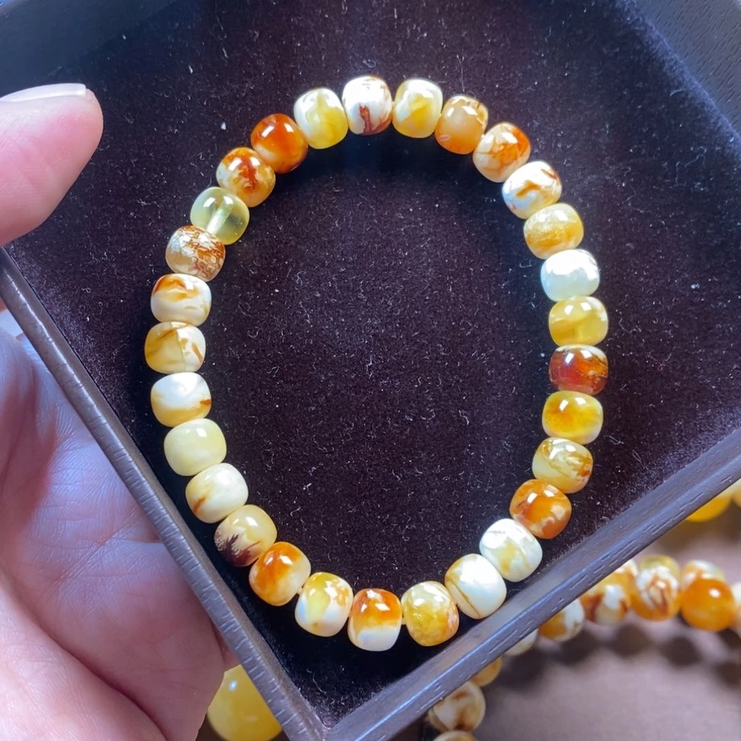 琥珀裸石未镶嵌?****l8mm老型手串