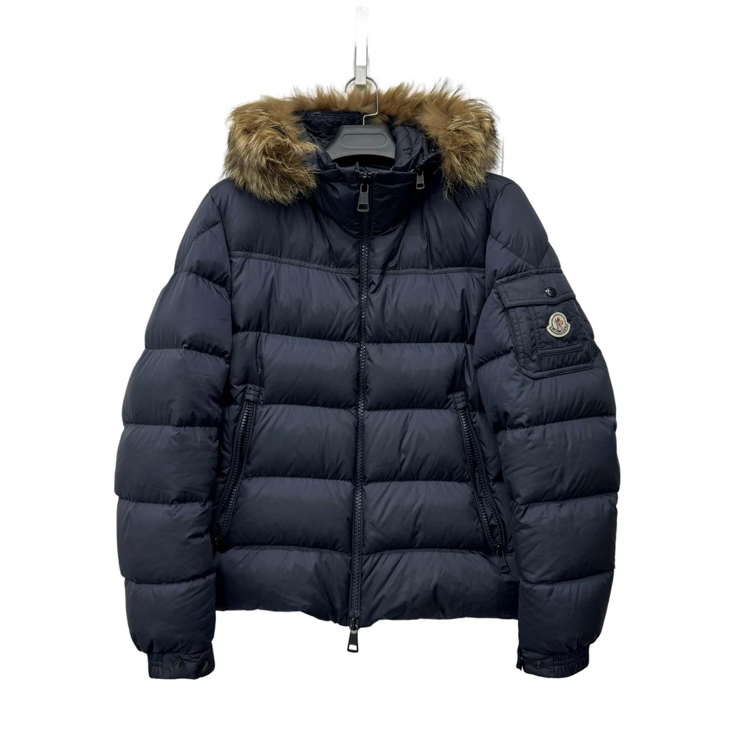 99新 MONCLER 蒙口 毛领连帽羽绒服 2码/98新/无配件 毛领可拆