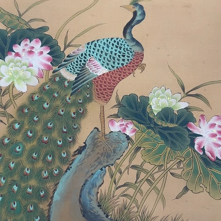 L**字花鸟图,花鸟图挂画