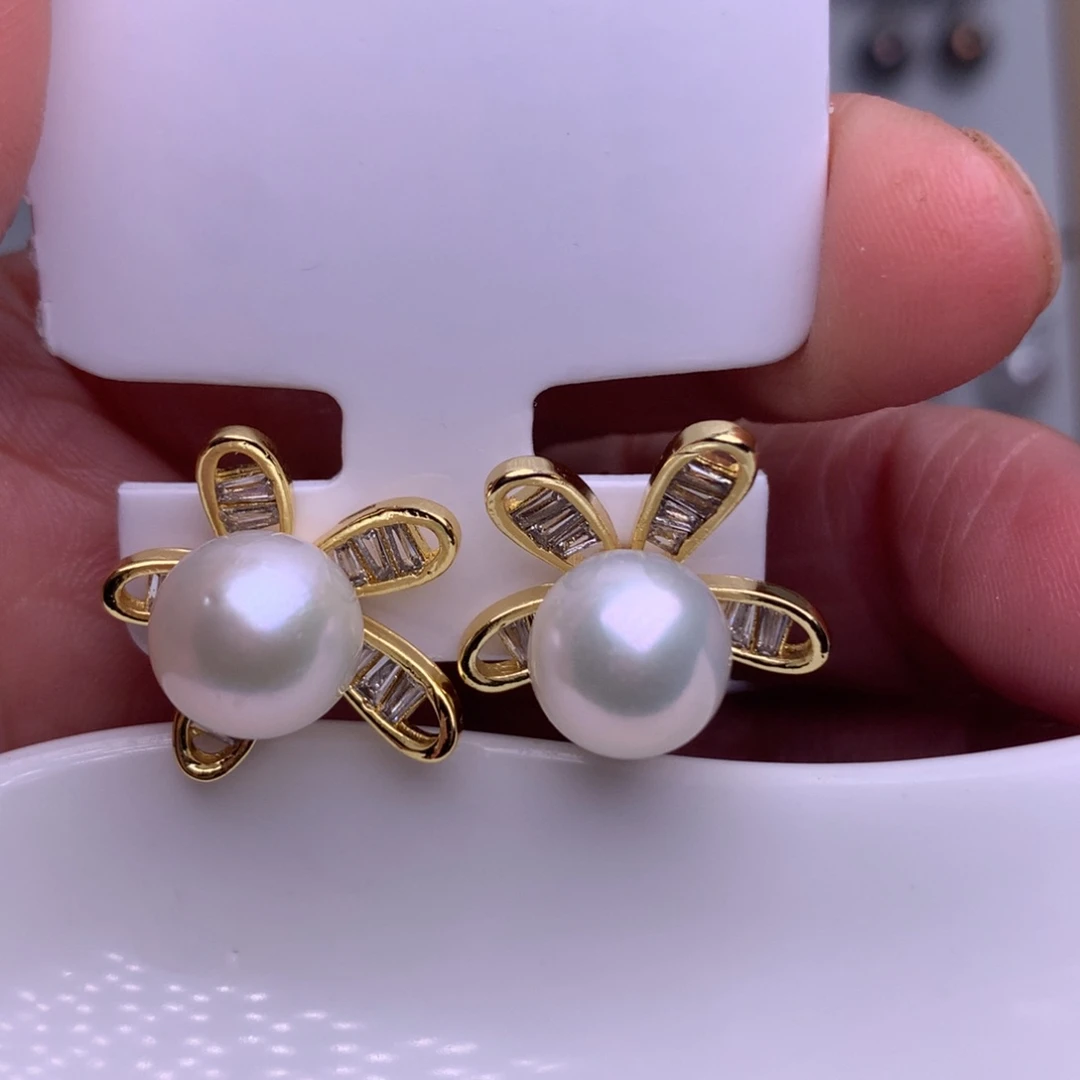 未镶嵌耳饰淡水珍珠