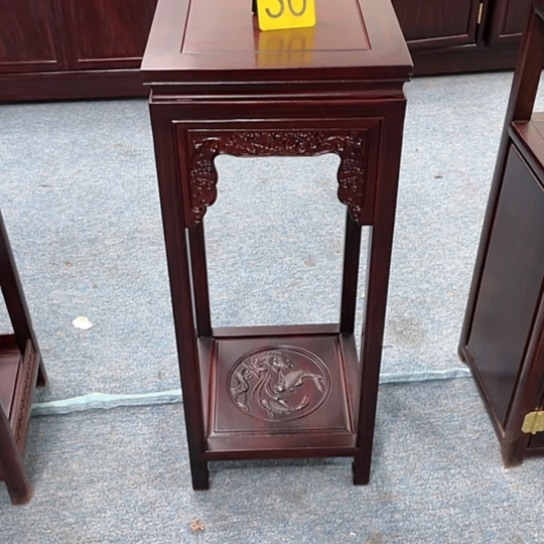 【闪购商品】黑酸枝木类柜类家具顺**水两个花架