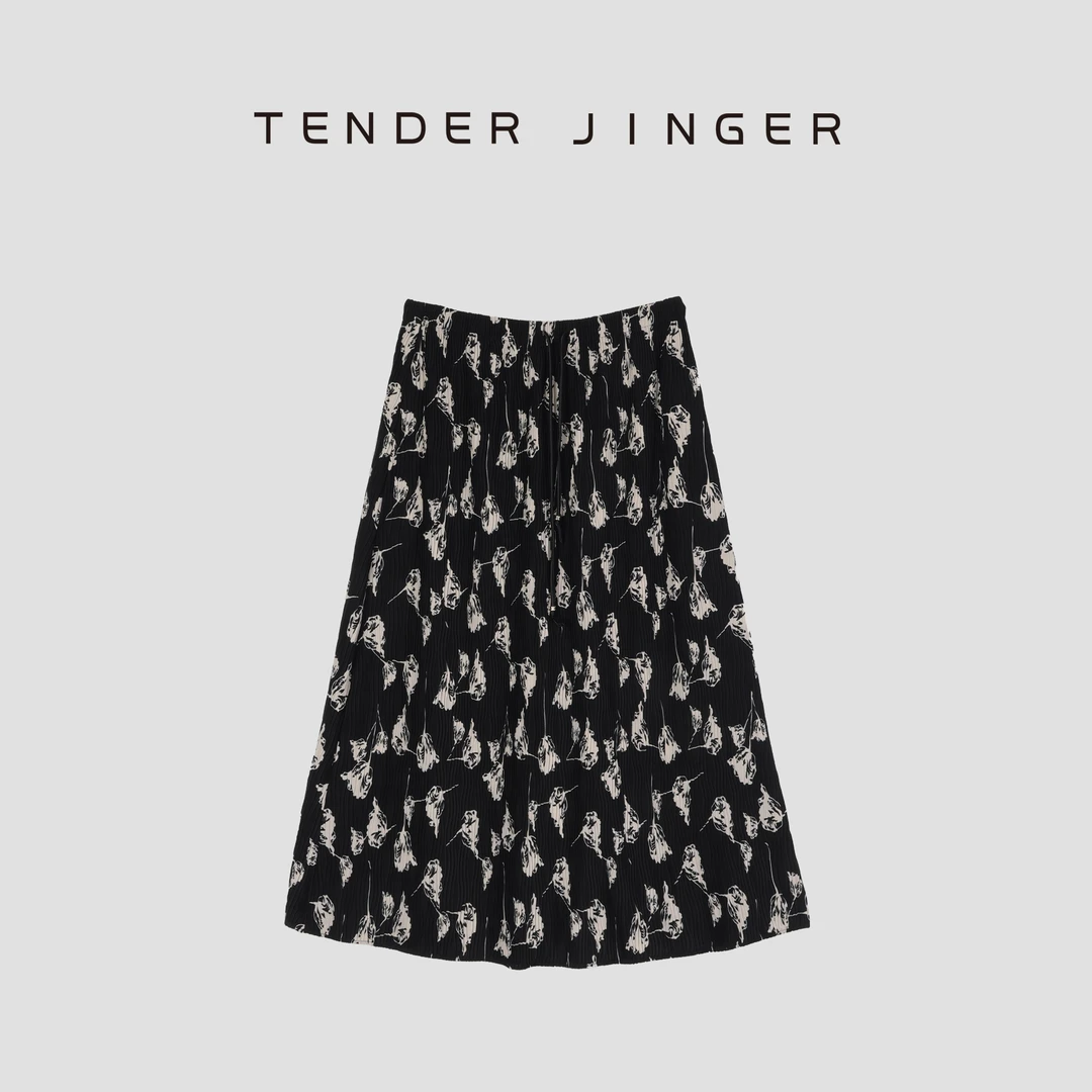 Tender Jinger【专柜】时尚高腰显瘦碎花半身裙T51RY80624