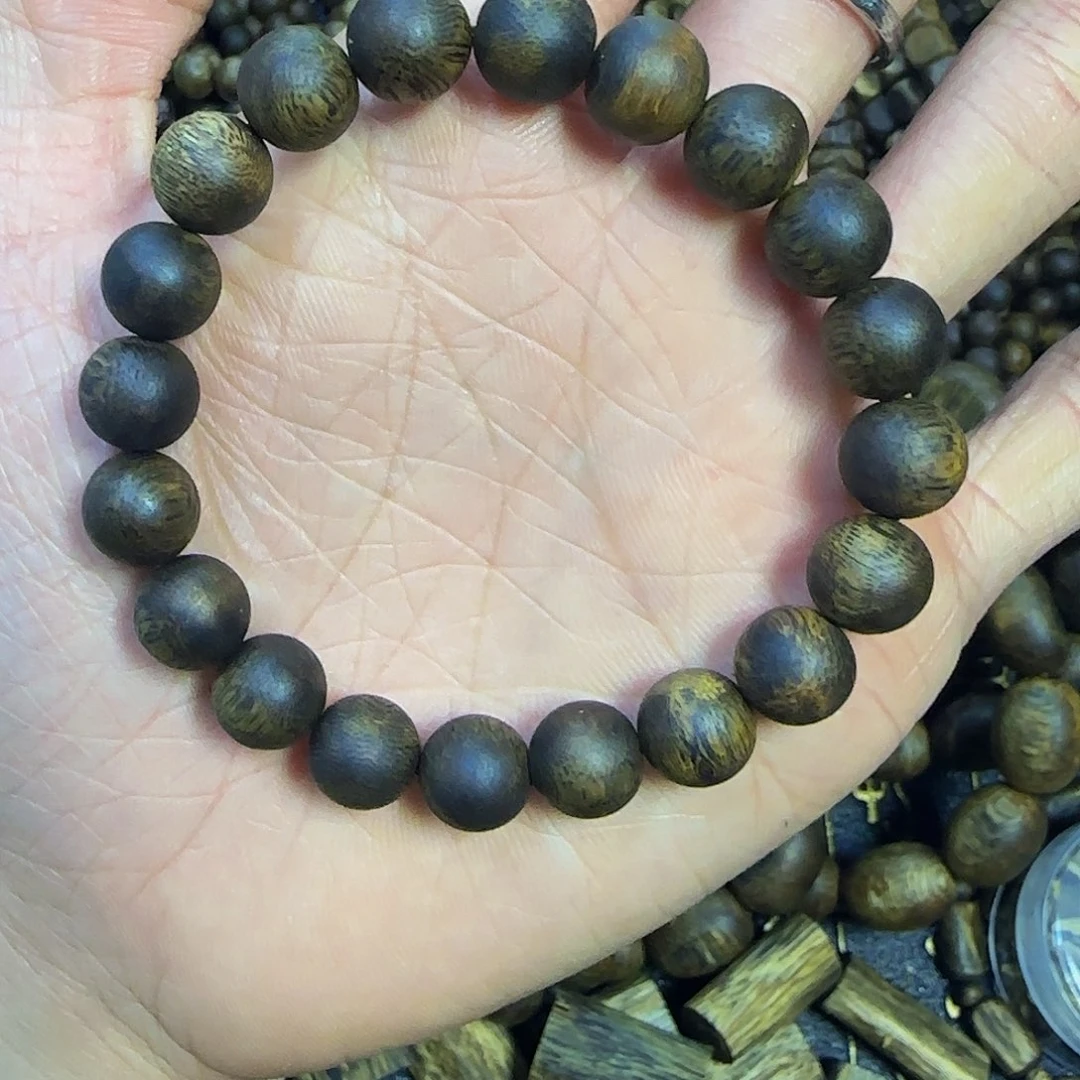 沉香手串?****童99沉1.0圆珠9.2克