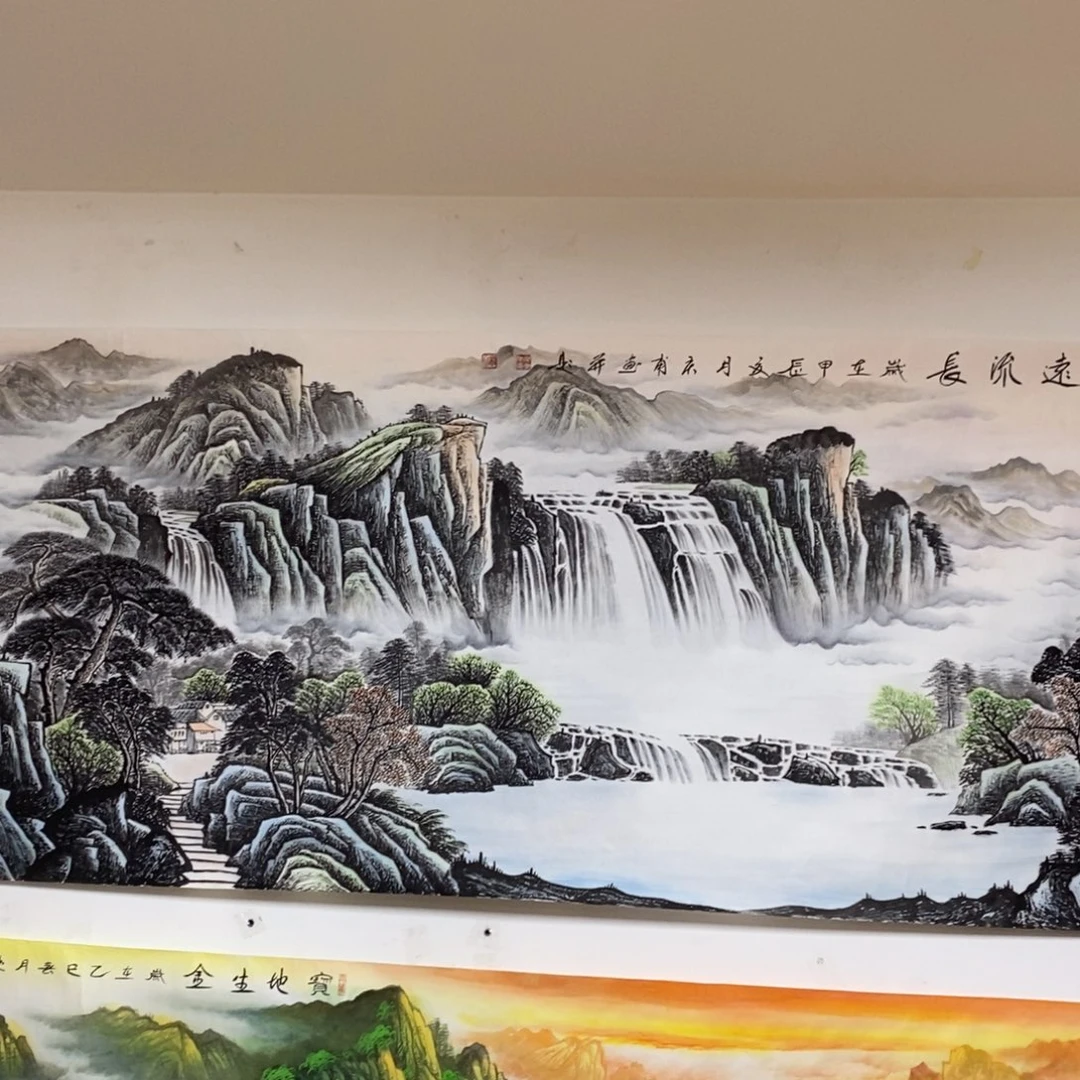 国画杜**家2.4米长的源远流长