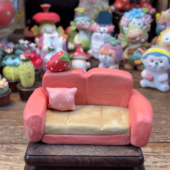 陶摆件小镇青花每日有新品