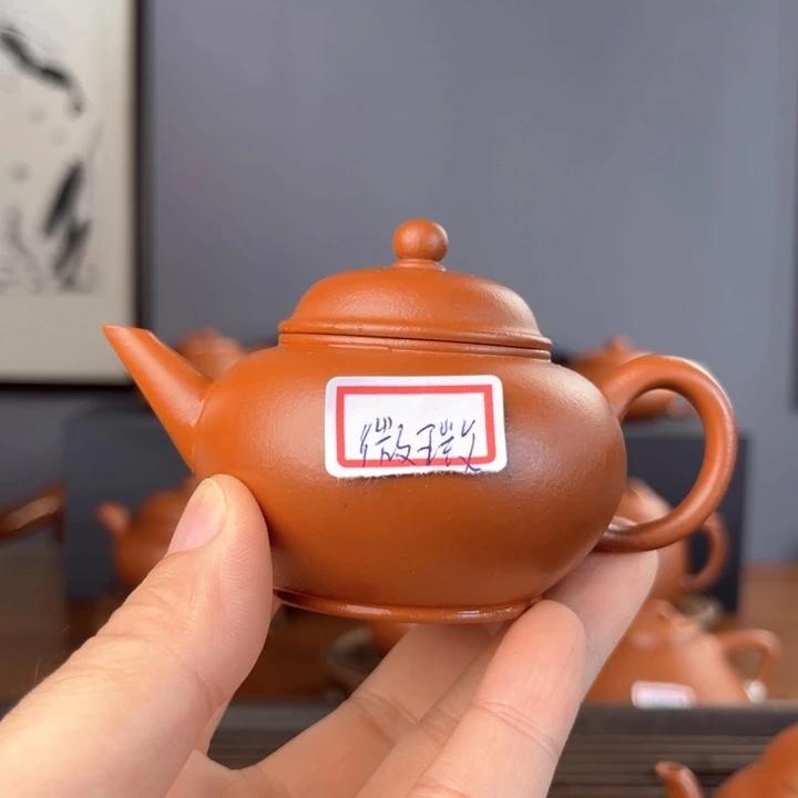 L***e紫砂茶壶微瑕水平壶 半手工制作 生砂朱泥