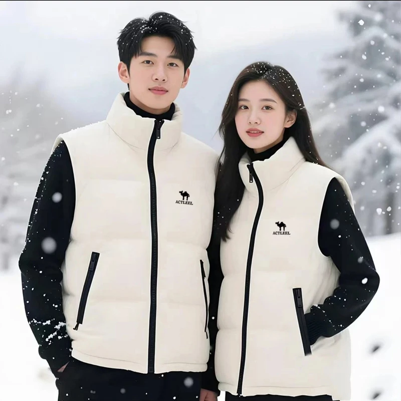 冬季马甲外套男女同款加厚保暖休闲时尚运动