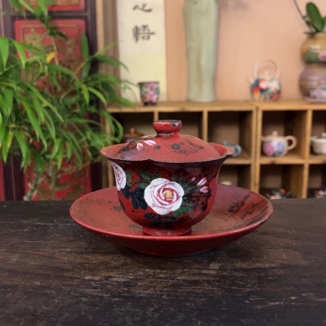柴烧纯手工手绘陶瓷