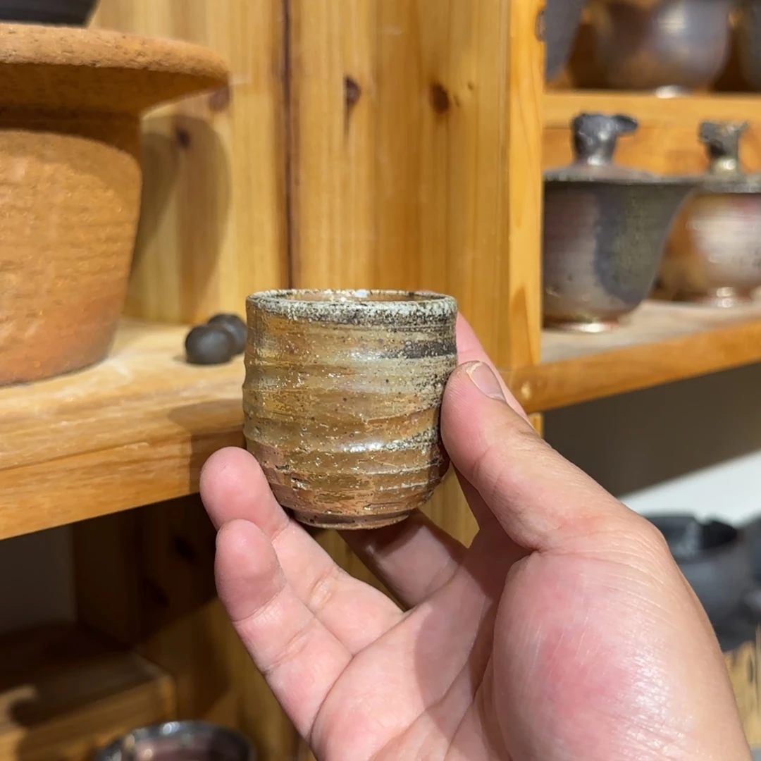 柴烧的好看器物啦微瑕