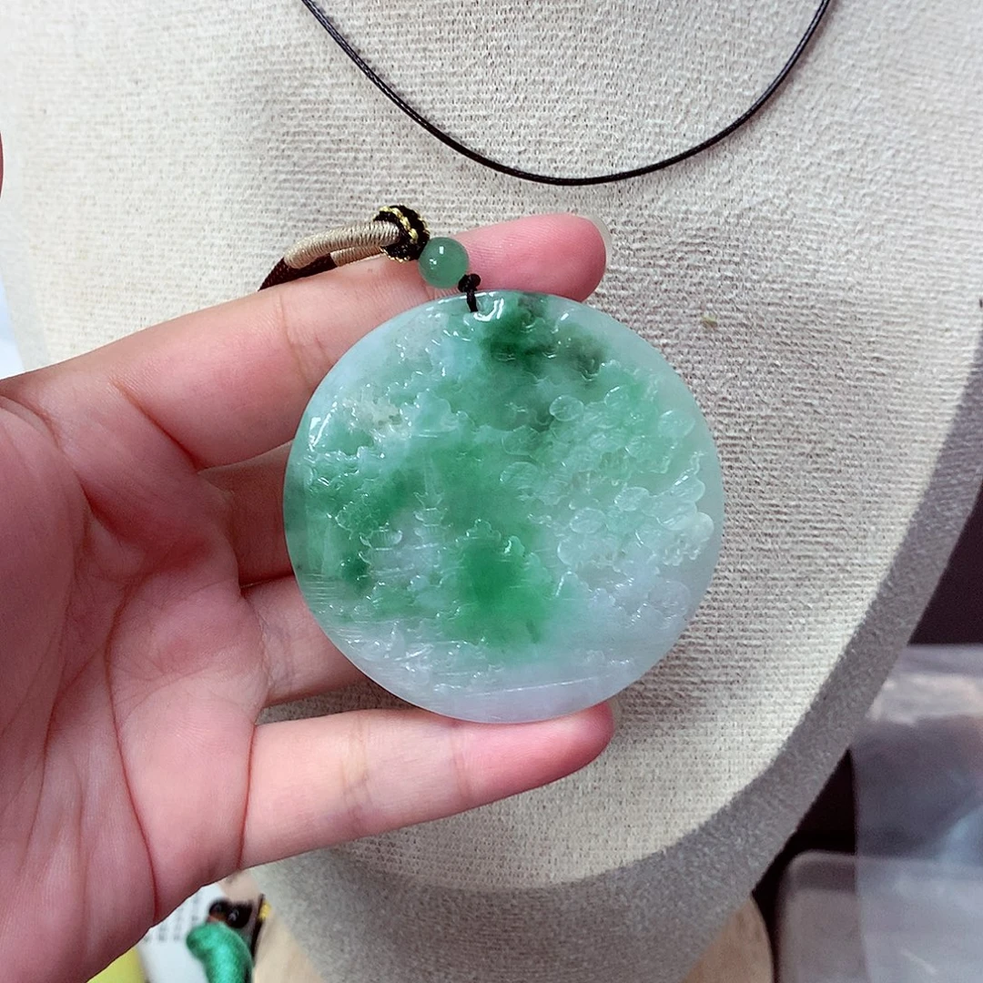 嘉***泽翡翠未镶嵌吊坠(不含链)