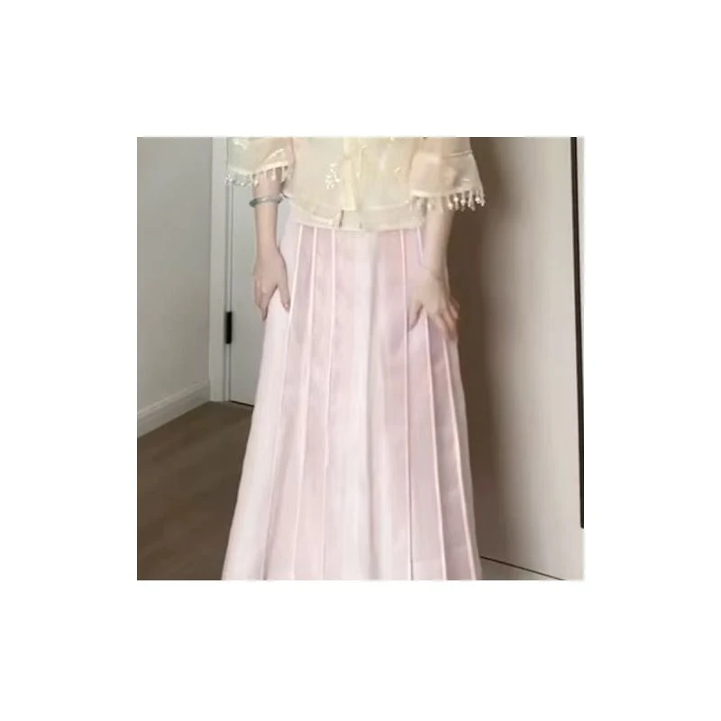 【婉婉定制】【摇摇绣球】【马面裙】国风新中式粉色裙子预CDX5BSQ3331A