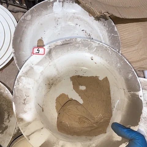 瓷片国营厂库存微瑕28厘米5