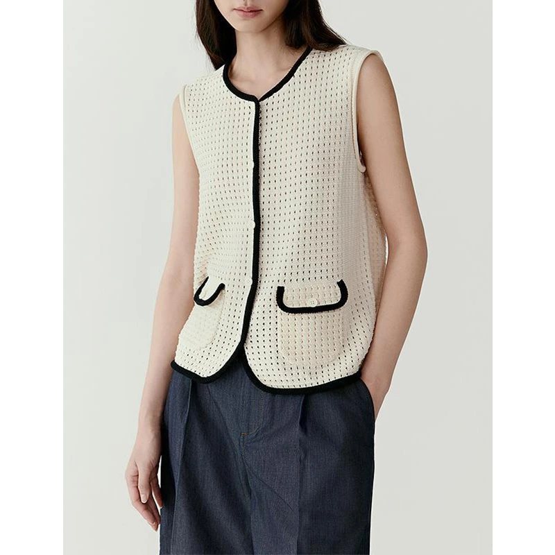 原单非市面货！“禾家粗支纺棉”紧密针织马甲C664