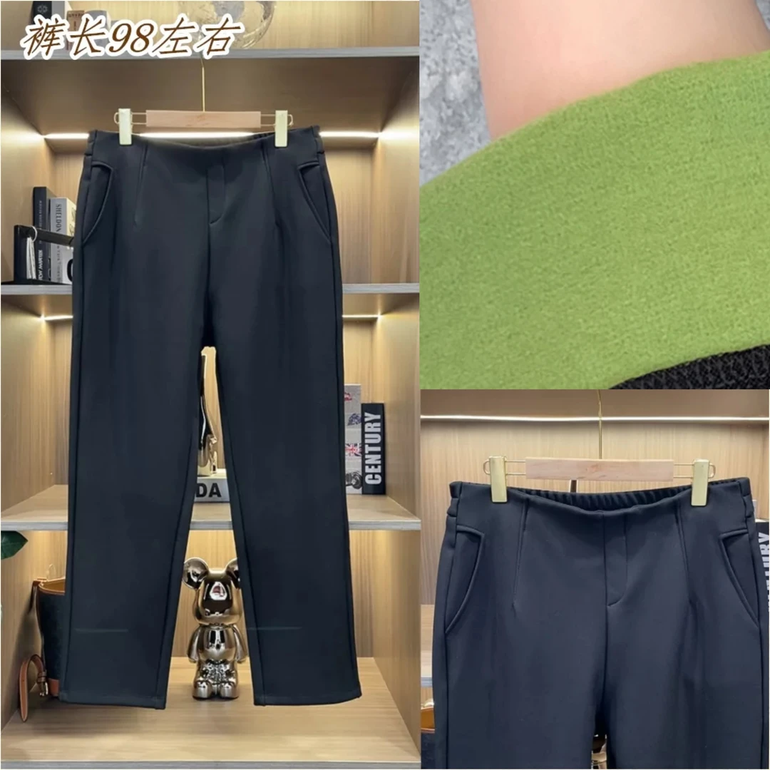 高品质气质款加绒女神裤直筒裤休闲裤
