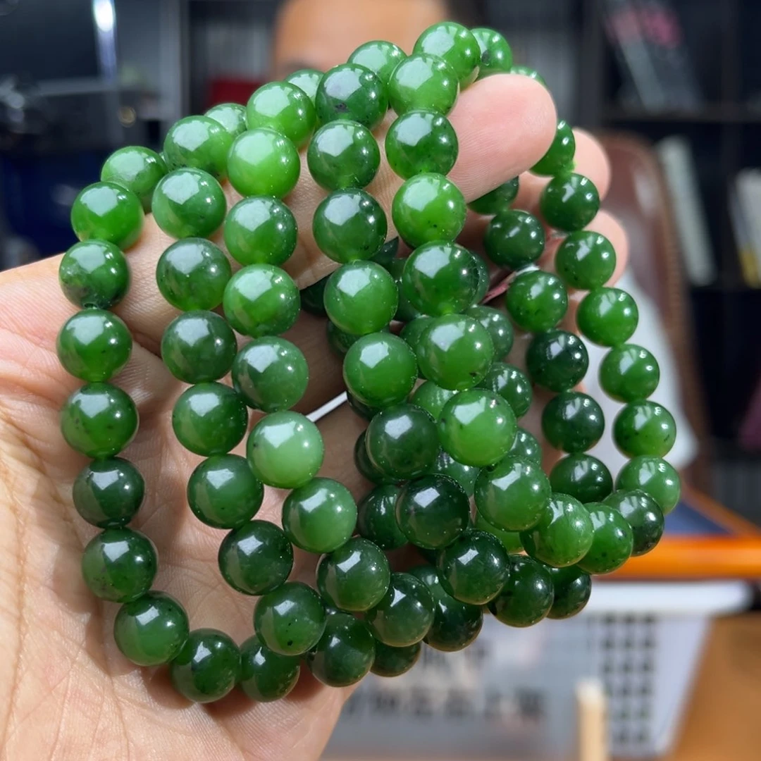 手串未镶嵌和田玉纯天然俄罗斯乌兰海卡10多样性发其一