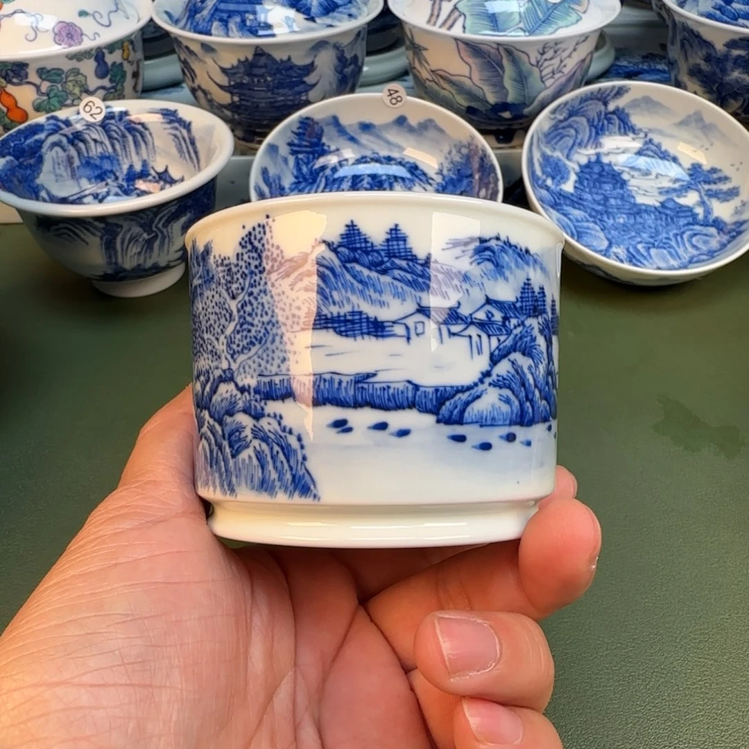 纯手工纯手绘茶具石头72