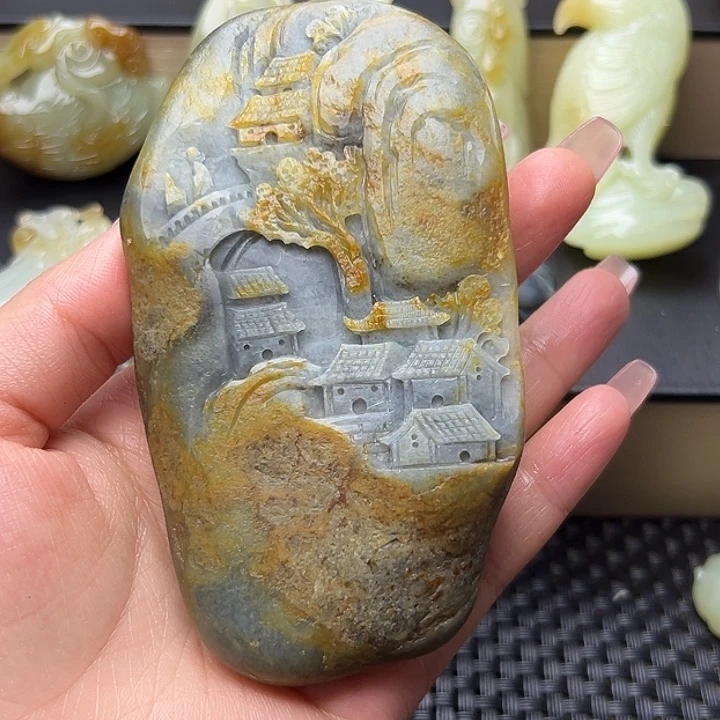 酥***苏和田玉未镶嵌挂件