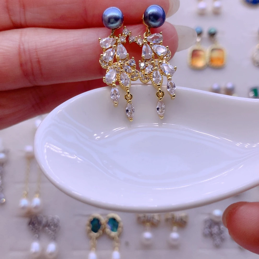 耳饰淡水珍珠合金