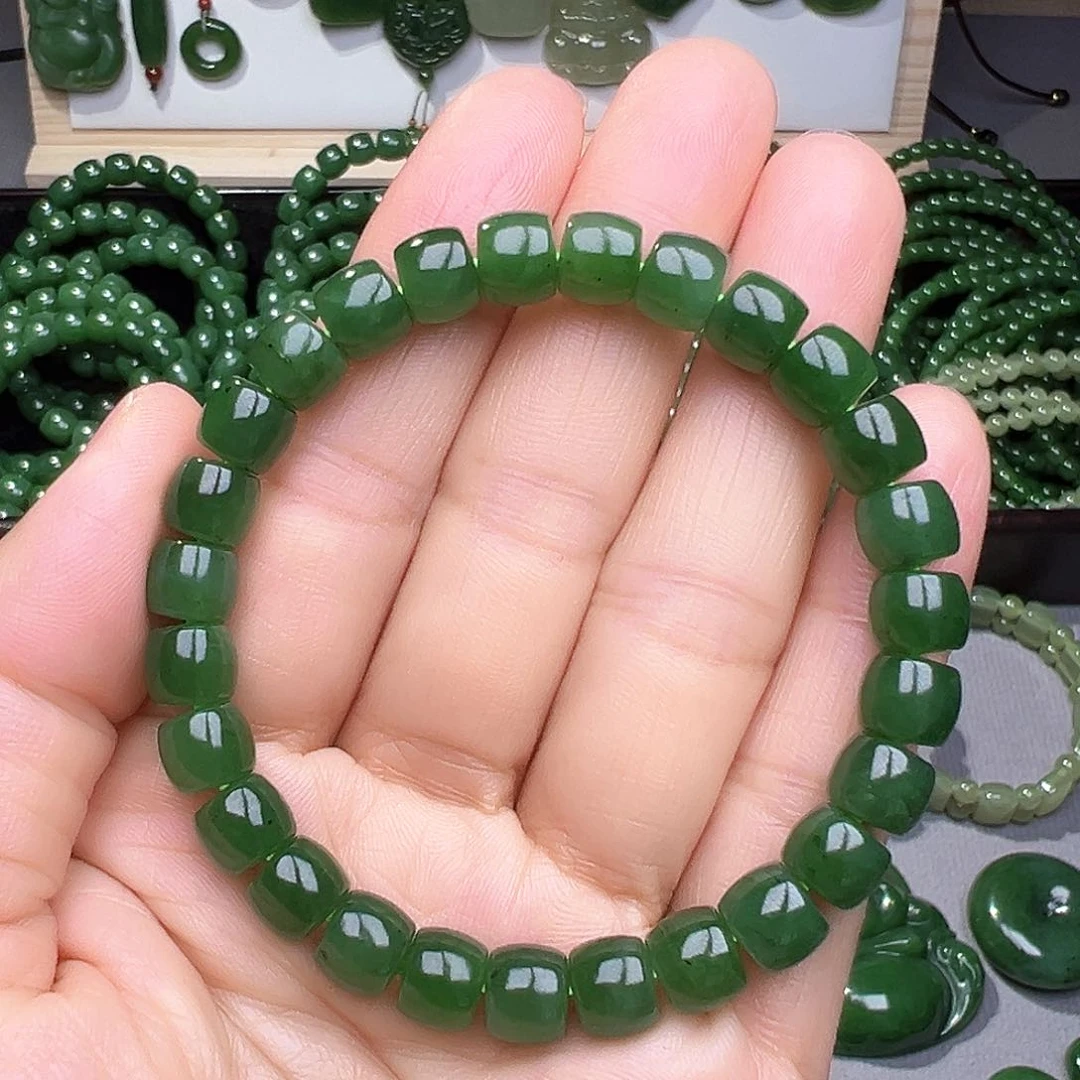 和田玉（碧玉）颈饰未镶嵌