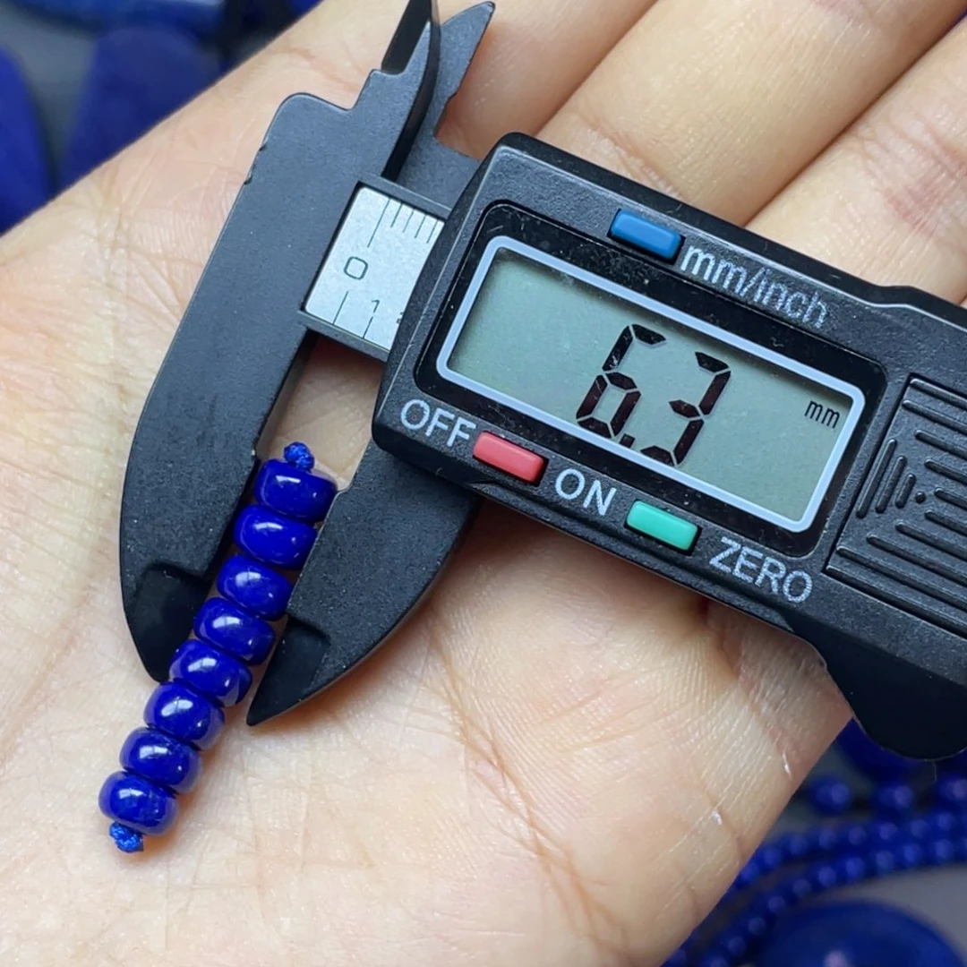 青金石未镶嵌6mm隔片配饰