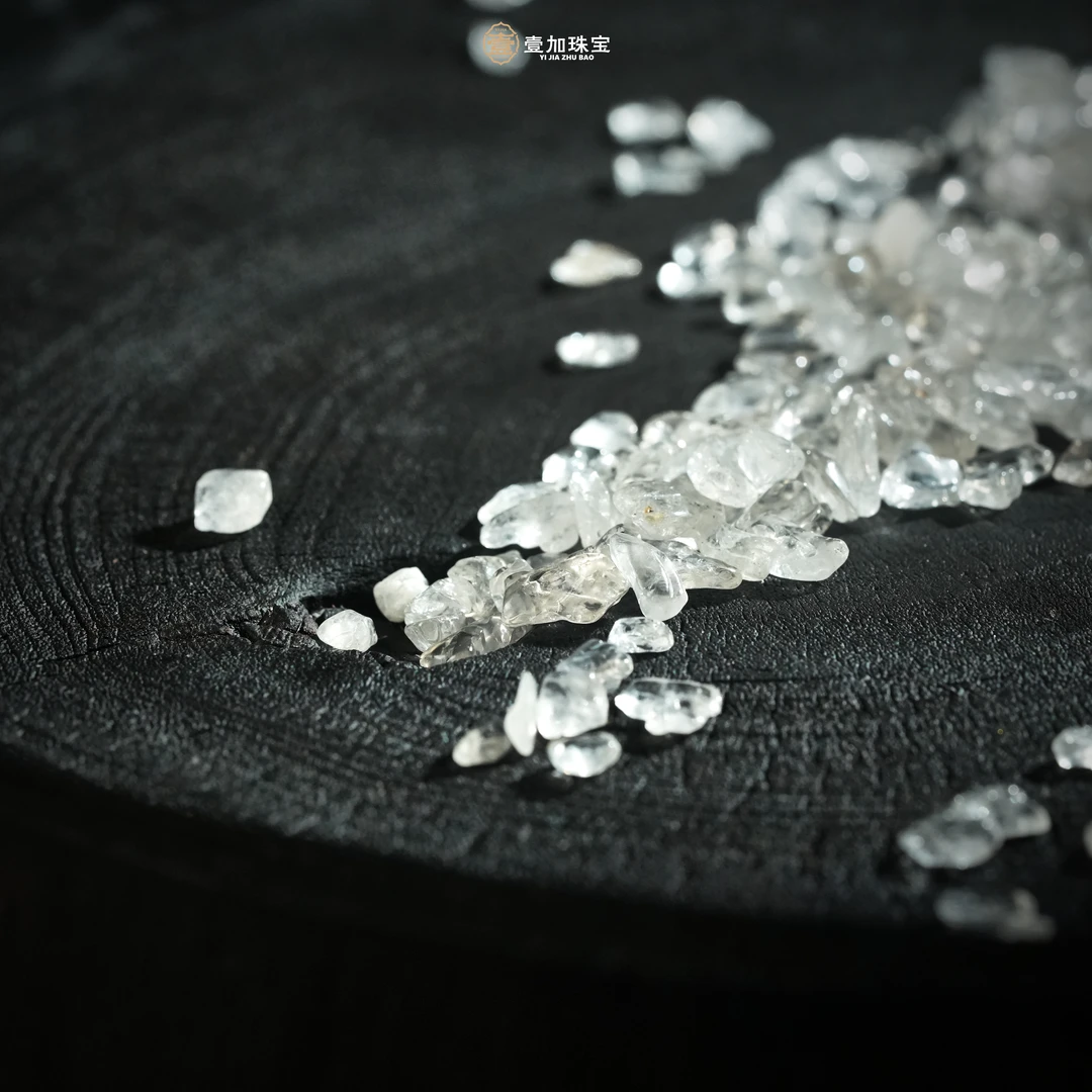 壹加｜白水晶碎石约300g多样性发货