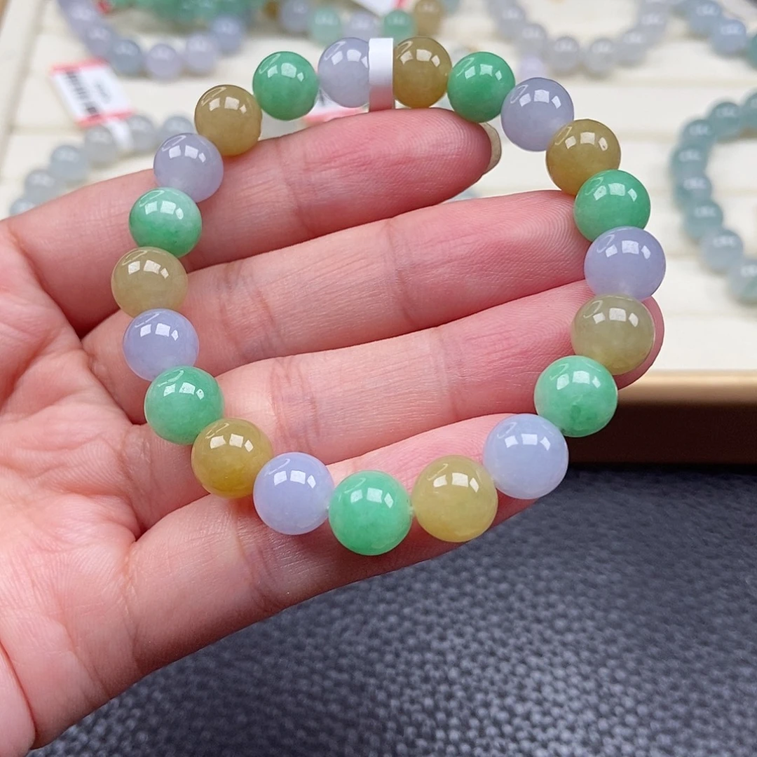 翡翠未镶嵌手链卡8.8