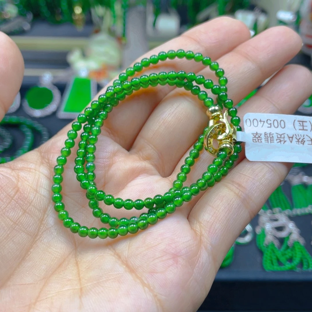 颈饰未镶嵌翡翠锁骨链3