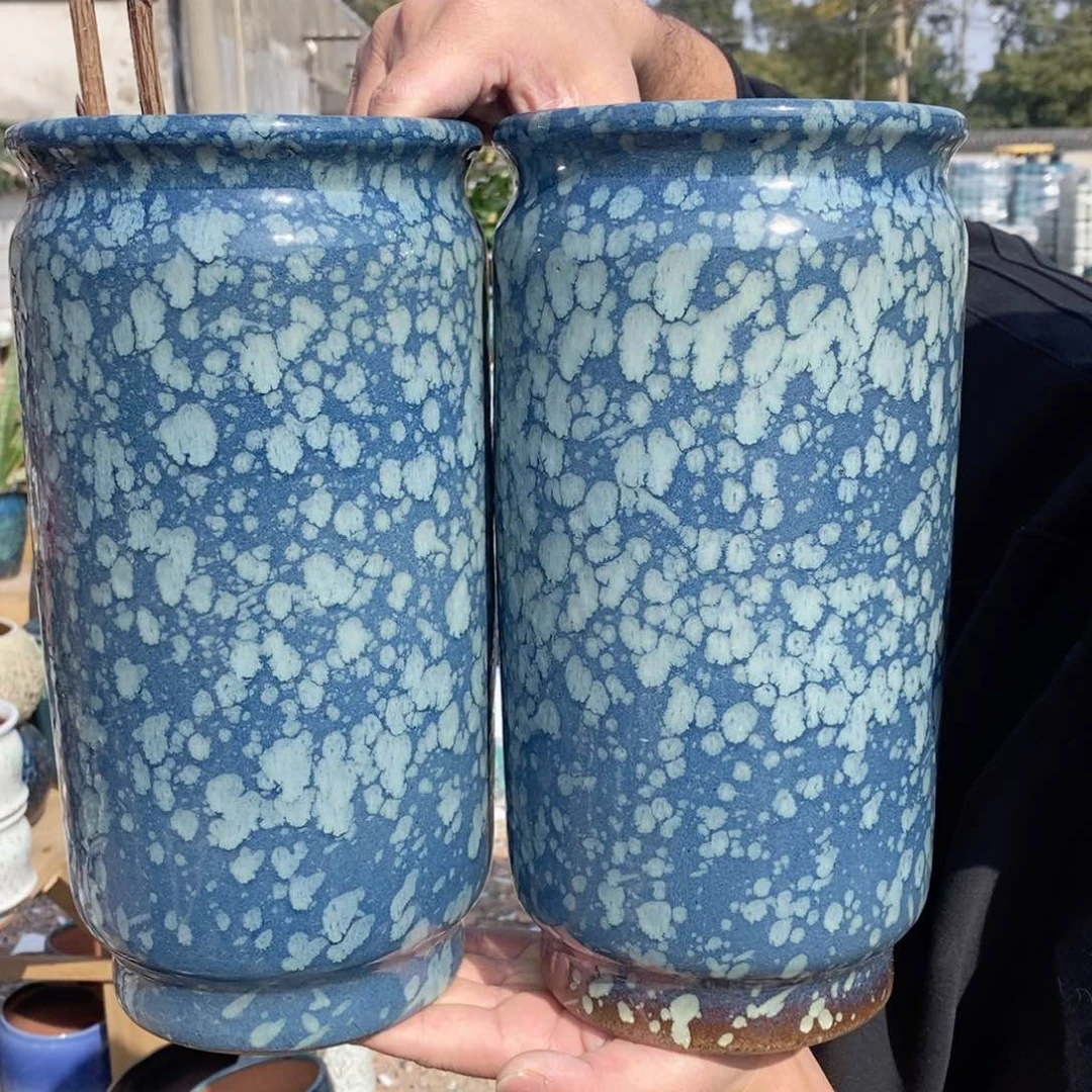 红陶杨杨花盆0205-1017