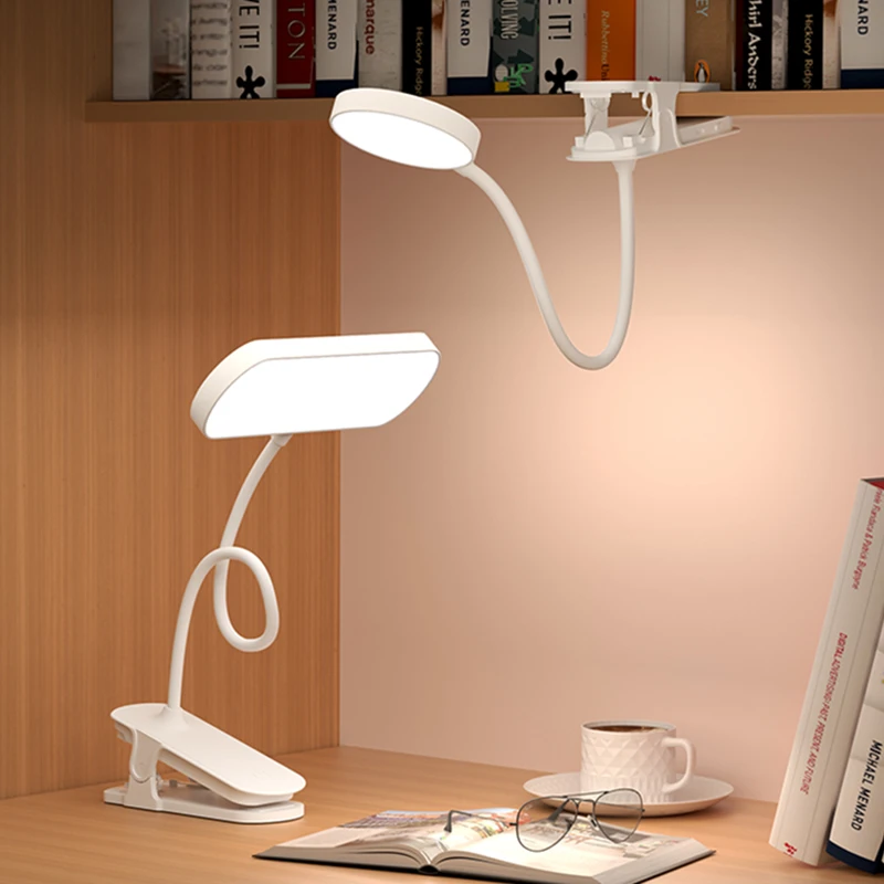学习专用护眼台灯夹子小夜灯宿舍节能充电led床头阅读灯学生礼品