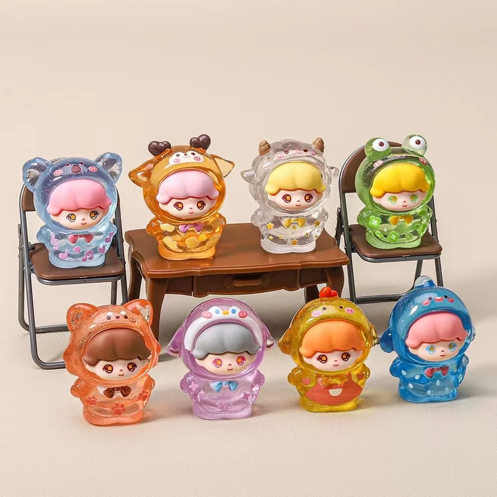 【九宫格】高透细闪dimoo对对碰diy车载摆件