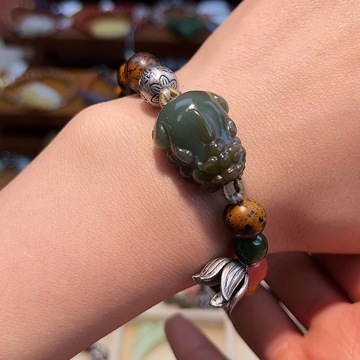 和田玉未镶嵌手链