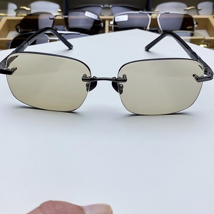 蒙***能水晶眼镜未镶嵌天然水晶眼镜