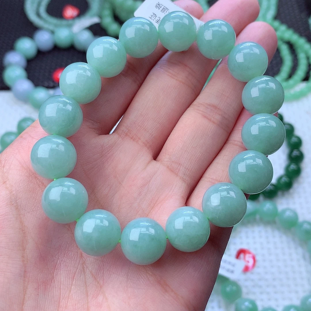 翡翠未镶嵌毛衣链卡13