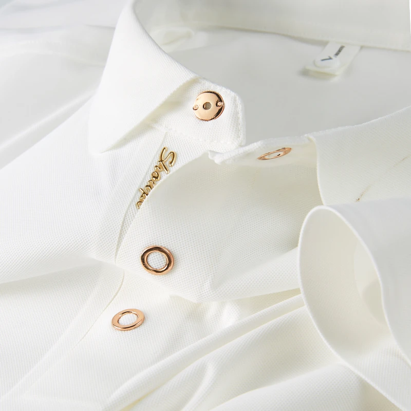 卢密洛布登高贵上档次新款烫金冰丝无痕POLO衫短袖夏季男短袖t恤