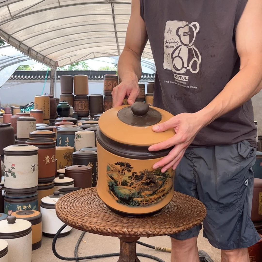 紫砂茶叶罐8 饼茶叶罐