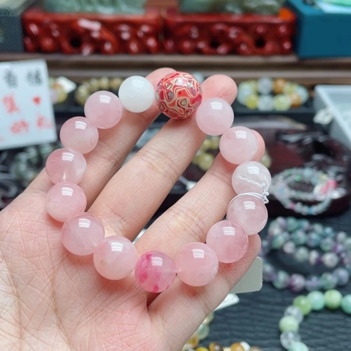 银S925镶嵌手串水晶