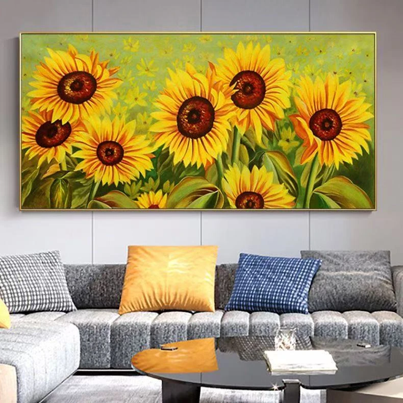 5d钻石画满钻客厅向日葵贴点钻石绣卧室花卉十字绣2025新款绣手工