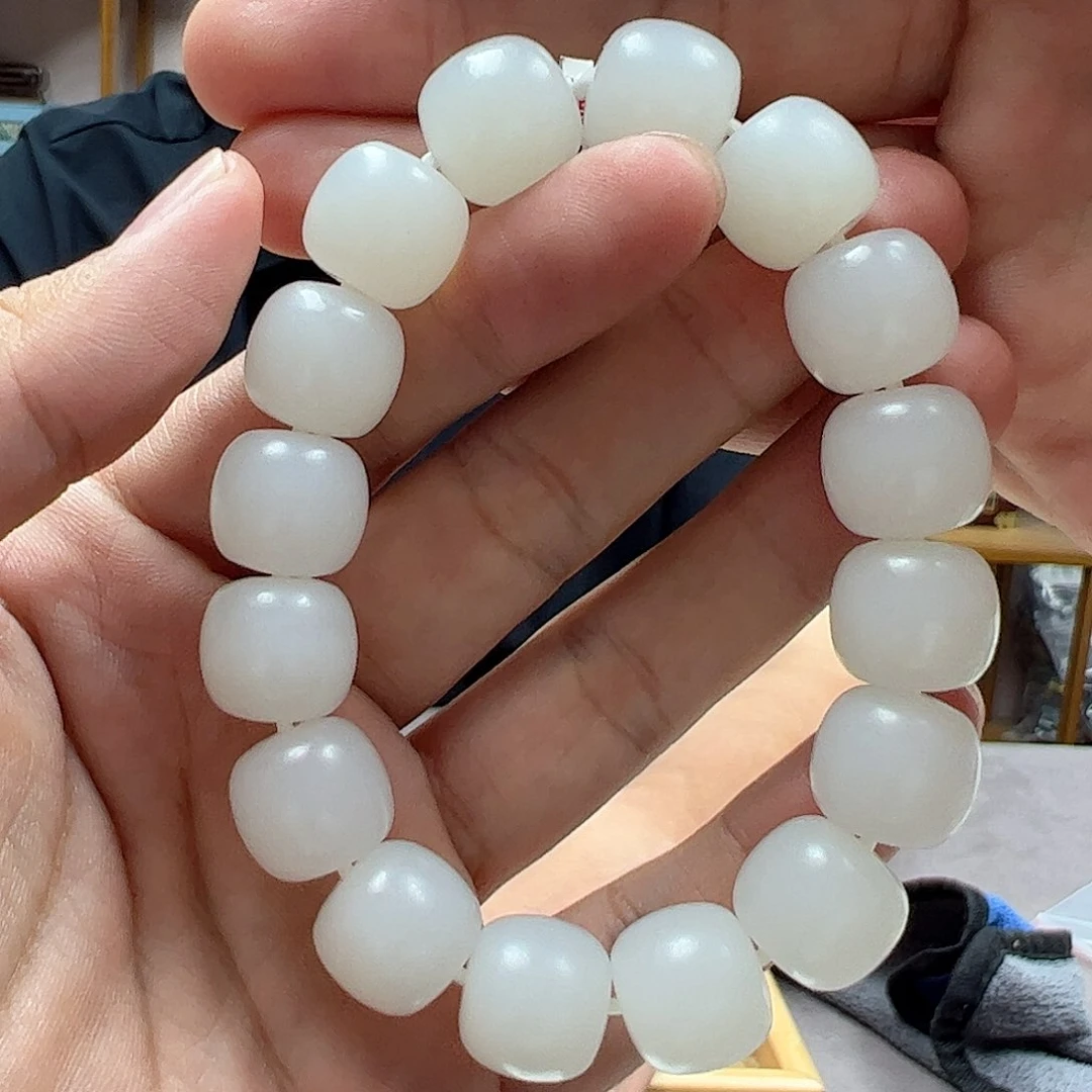 【闪购商品】手串未镶嵌和田玉黑山料柔光卡14